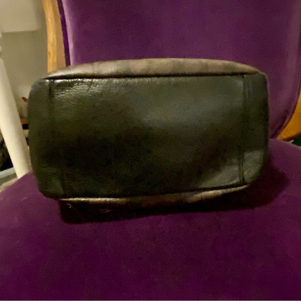 Coach Pennie Bag Brown and Black Monogram Signature Bag Style C1523 - Picture 4 of 5